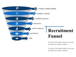 Recruitment funnel powerpoint slide presentation examples
