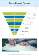 Recruitment Funnel Recruitment Proposal One Pager Sample Example Document