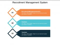Recruitment management system ppt powerpoint presentation model good cpb