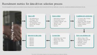Recruitment Metrics For Data Driven Selection Process