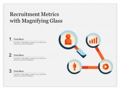 Recruitment metrics with magnifying glass