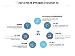Recruitment process experience ppt powerpoint presentation layouts ideas cpb