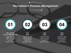 Recruitment process management ppt powerpoint presentation professional clipart cpb