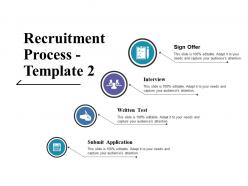 Recruitment process ppt icon