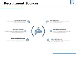 Recruitment sources internal searches ppt powerpoint presentation show infographic template