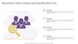 Recruitment Status Analysis And Identification Icon