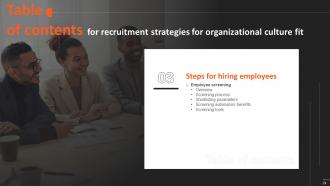 Recruitment Strategies For Organizational Culture Fit Powerpoint Presentation Slides Pre-designed Good