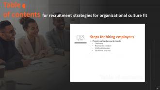 Recruitment Strategies For Organizational Culture Fit Powerpoint Presentation Slides Impactful Unique