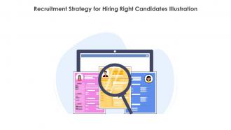 Recruitment Strategy For Hiring Right Candidates Illustration