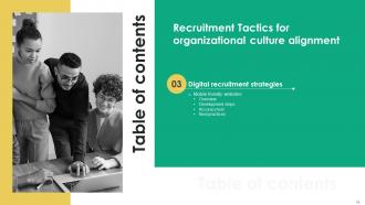 Recruitment Tactics For Organizational Culture Alignment Powerpoint Presentation Slides Appealing Unique