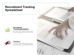 Recruitment tracking spreadsheet ppt powerpoint presentation model pictures cpb