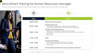Recruitment Training For Human Overview Of Recruitment Training Strategies And Methods