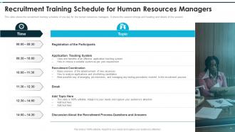 Recruitment training to improve selection process powerpoint presentation slides