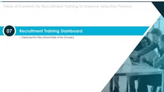 Recruitment training to improve selection process powerpoint presentation slides
