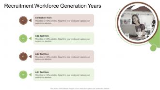 Recruitment Workforce Generation Years In Powerpoint And Google Slides Cpb