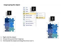 Rectangular jigsaw puzzle chart powerpoint templates ppt presentation slides 0812