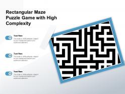 Rectangular maze puzzle game with high complexity