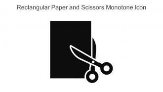 Rectangular Paper And Scissors Monotone Icon In Powerpoint Pptx Png And Editable Eps Format