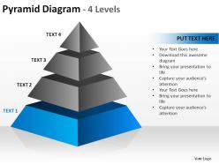Rectangular pyramid diagram 4 levels ppt slides diagrams templates powerpoint info graphics