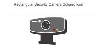 Rectangular Security Camera Colored Icon In Powerpoint Pptx Png And Editable Eps Format