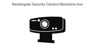 Rectangular Security Camera Monotone Icon In Powerpoint Pptx Png And Editable Eps Format