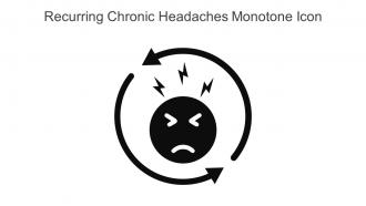 Recurring Chronic Headaches Monotone Icon In Powerpoint Pptx Png And Editable Eps Format