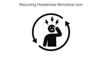 Recurring Headaches Monotone Icon In Powerpoint Pptx Png And Editable Eps Format