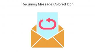 Recurring Message Colored Icon In Powerpoint Pptx Png And Editable Eps Format