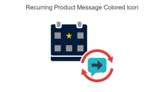 Recurring Product Message Colored Icon In Powerpoint Pptx Png And Editable Eps Format