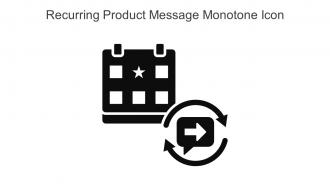Recurring Product Message Monotone Icon In Powerpoint Pptx Png And Editable Eps Format