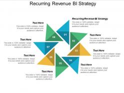 Recurring revenue bi strategy ppt powerpoint presentation gallery inspiration cpb