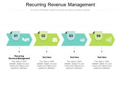 Recurring revenue management ppt powerpoint presentation outline slide download cpb