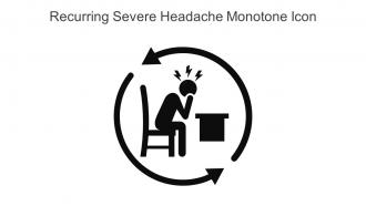 Recurring Severe Headache Monotone Icon In Powerpoint Pptx Png And Editable Eps Format