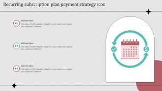 Recurring Subscription Plan Payment Strategy Icon