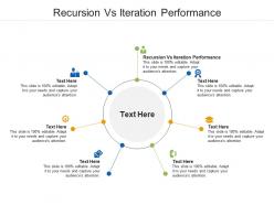 Recursion vs iteration performance ppt powerpoint presentation maker cpb