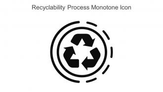 Recyclability Process Monotone Icon In Powerpoint Pptx Png And Editable Eps Format