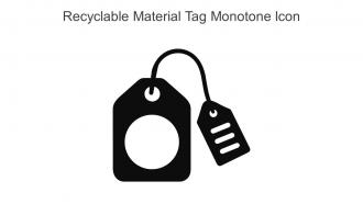 Recyclable Material Tag Monotone Icon In Powerpoint Pptx Png And Editable Eps Format