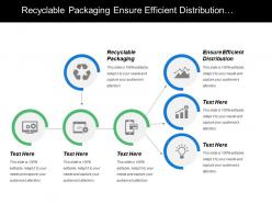 Recyclable packaging ensure efficient distribution energy efficiency material conservation