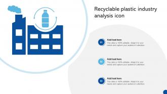 Recyclable Plastic Industry Analysis Icon
