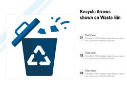 Recycle Arrows Shown On Waste Bin