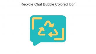 Recycle Chat Bubble Colored Icon In Powerpoint Pptx Png And Editable Eps Format