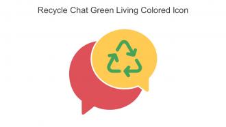 Recycle Chat Green Living Colored Icon In Powerpoint Pptx Png And Editable Eps Format