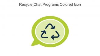 Recycle Chat Programs Colored Icon In Powerpoint Pptx Png And Editable Eps Format
