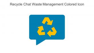 Recycle Chat Waste Management Colored Icon In Powerpoint Pptx Png And Editable Eps Format