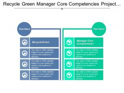 Recycle green manager core competencies project management papers cpb