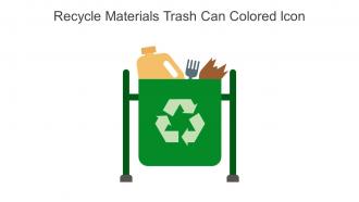 Recycle Materials Trash Can Colored Icon In Powerpoint Pptx Png And Editable Eps Format