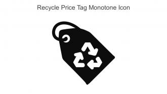 Recycle Price Tag Monotone Icon In Powerpoint Pptx Png And Editable Eps Format