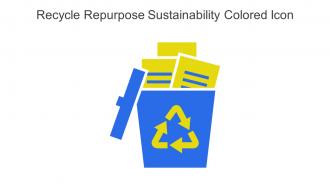 Recycle Repurpose Sustainability Colored Icon In Powerpoint Pptx Png And Editable Eps Format