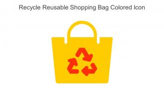 Recycle Reusable Shopping Bag Colored Icon In Powerpoint Pptx Png And Editable Eps Format