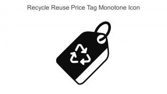 Recycle Reuse Price Tag Monotone Icon In Powerpoint Pptx Png And Editable Eps Format